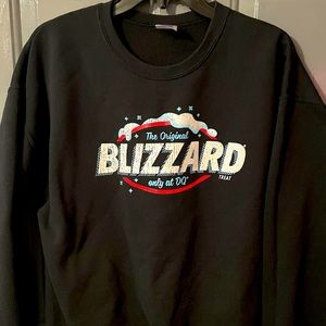 Dairy Queen The Original Blizzard Treat Only at DQ Black Crewneck Sweatshirt L